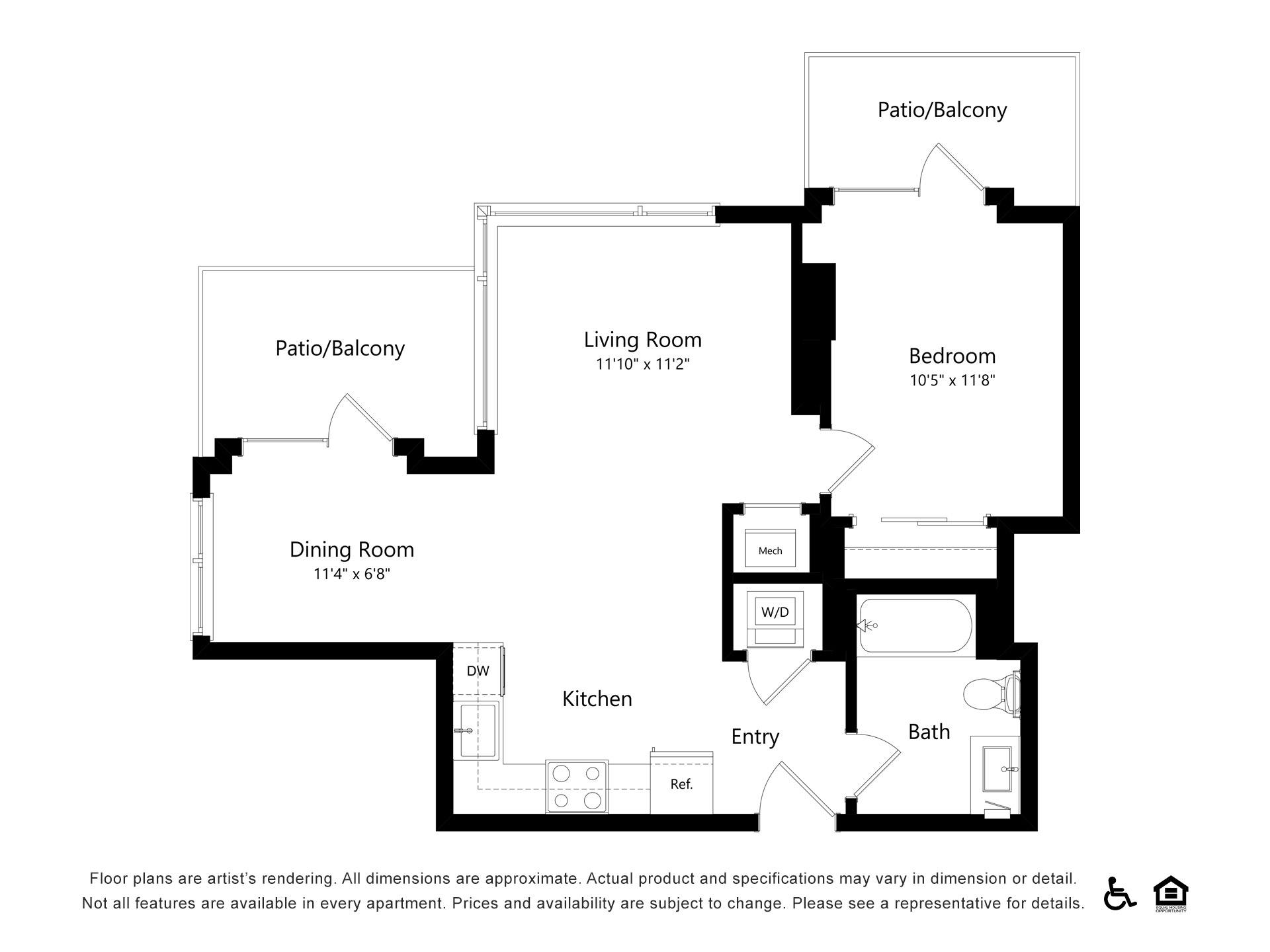 Floor plan layout diagram for A38